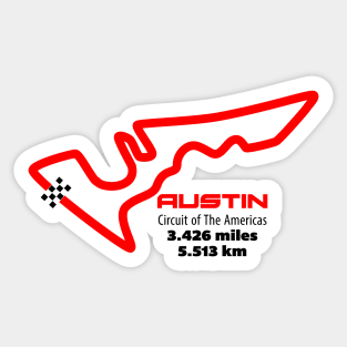 Austin Track Graphic Sticker
